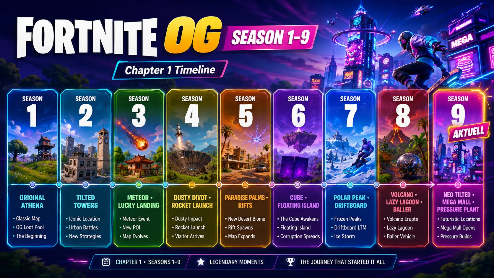 OG säsonger – guide och tips i Fortnite