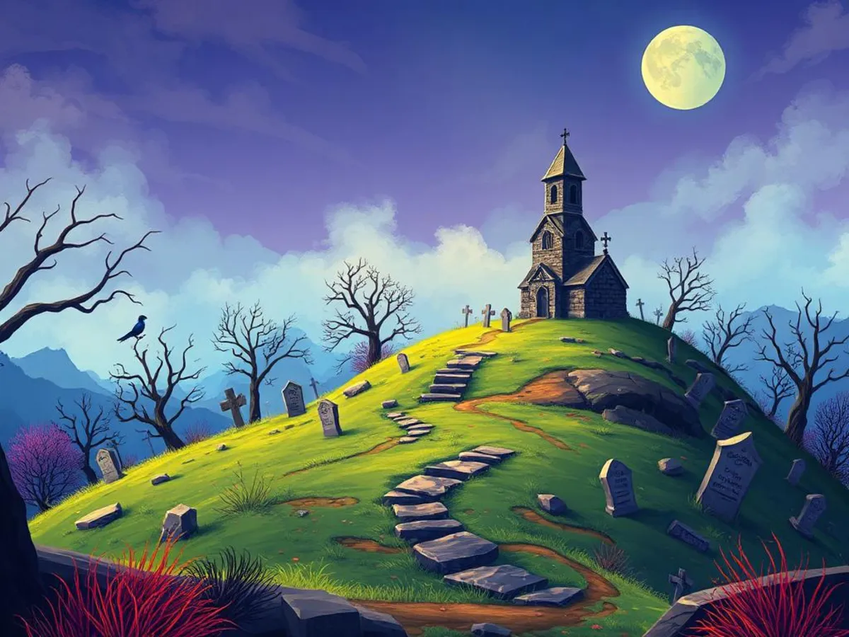 Haunted Hills i Fortnite OG – illustration från Schyssta Spel