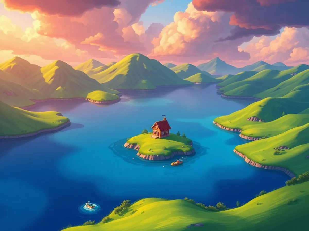 Loot Lake i Fortnite OG – illustration från Schyssta Spel
