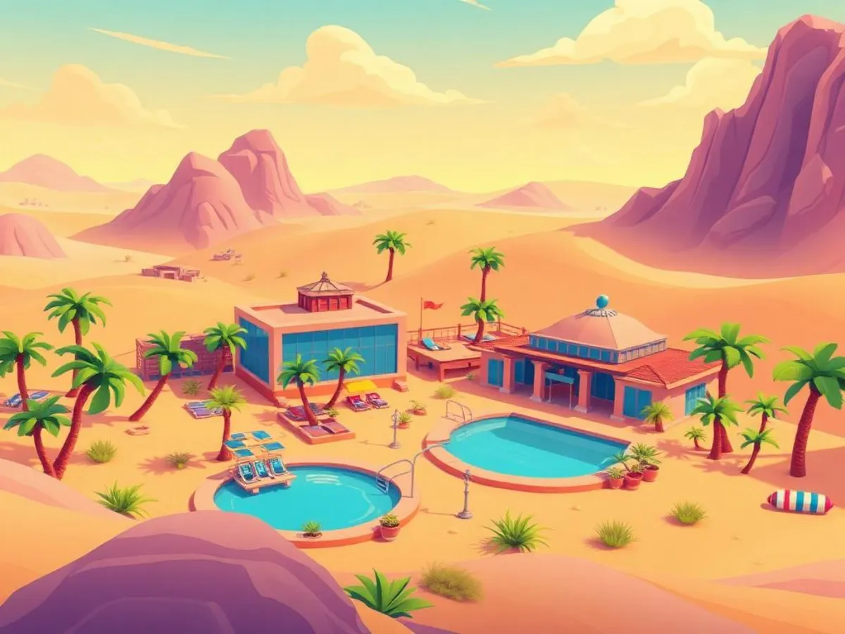 Paradise Palms i Fortnite OG – illustration från Schyssta Spel