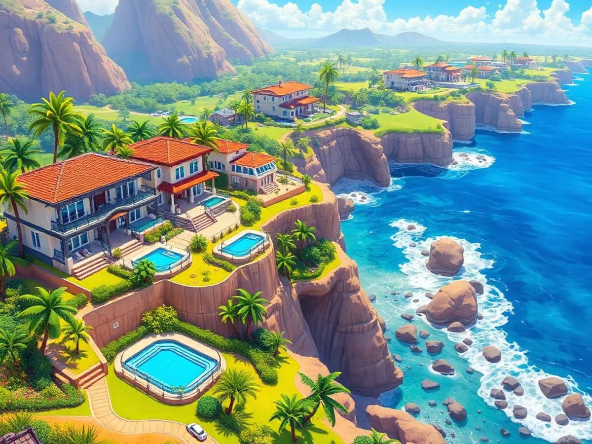 Snobby Shores i Fortnite OG – illustration från Schyssta Spel