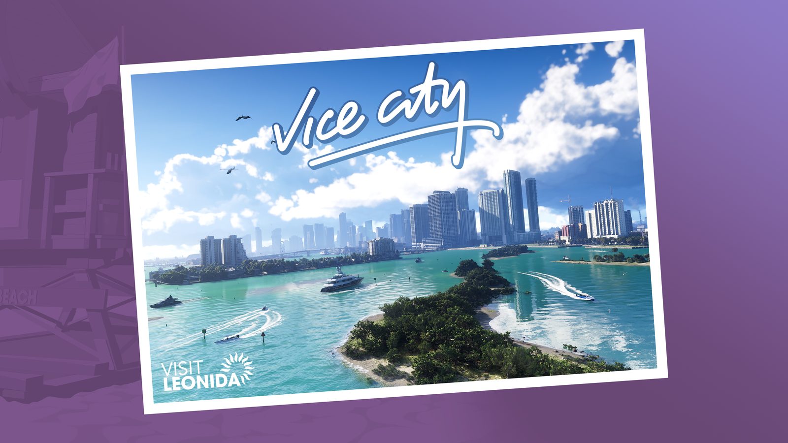 GTA-spel på Schysstaspel Vice City-vykort från GTA VI – guider till GTA-spelen på Schysstaspel